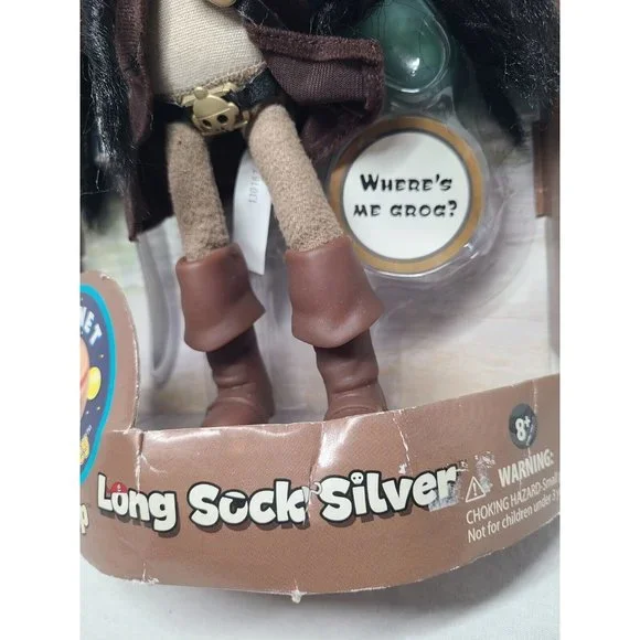 Planet Sock Monkey Long Sock Silver- NEW In Box- RARE - Picture 2 of 8